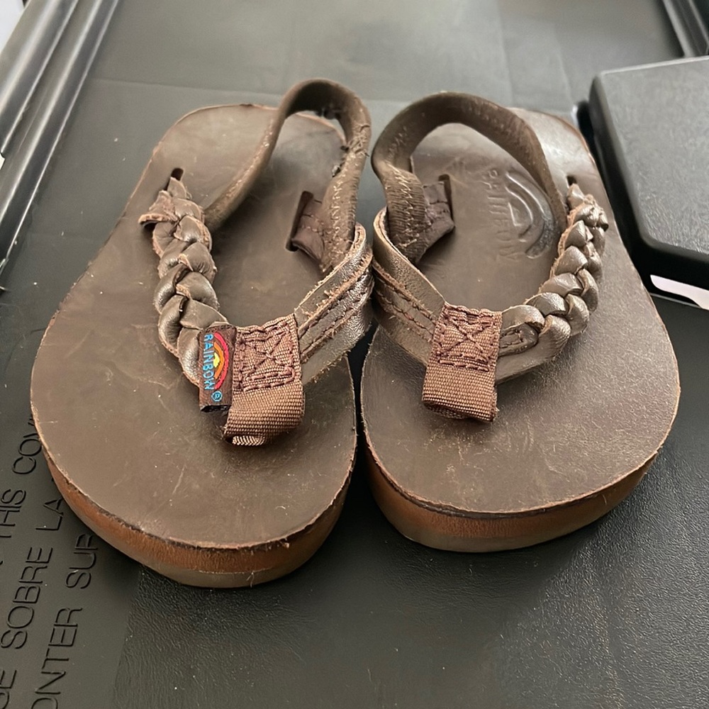Rainbow baby sandals